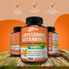 Image of NutriFlair Liposomal Vitamin C 1600mg, 180 Capsules Fat Soluble Vit Supplements