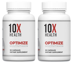 (2 Pack) 10X Health Optimize Methylated Multivitamin 180 Capsules