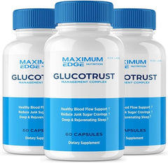 (3 Pack) Glucotrust Supplement 180 Capsules - ARMOLEY