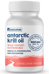 NativePath Antarctic Krill Oil Supplement 30 Softgels