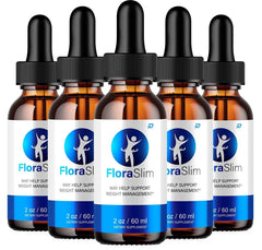 (5 Pack) FloraSlim Metabolism Drops-FloraSlim Metabolic Support Supplement