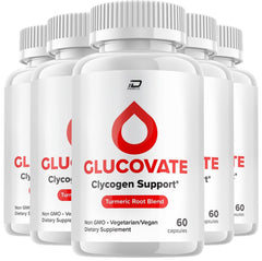 (5 Pack) Glucovate Supplement Pills Clycogen Support 300 Capsules