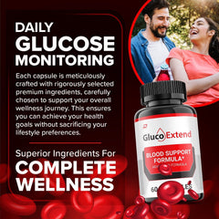 (1 Pack) Gluco Extend Supplement - GlucoExtend Pills Advanced 60 Capsules
