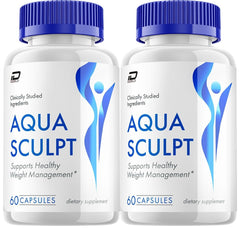 (2 Pack) Aqua Sculpt Keto Supplement Pills - AquaSculpt Keto Pills All-Natural, 800MG 120 Capsules