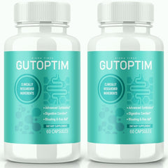 (2 Pack) Gutoptim Supplement Advanced Gut Health Pills 120 Capsules - ARMOLEY