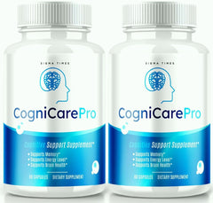 (2 Pack) CogniCare Pro Supplement Brain Booster Pills 120 Capsules - ARMOLEY