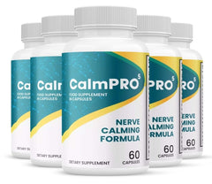 (5 Pack) CalmPro 5 Nerve Calming Formula Supplement Calm Pro 5 - 300 Capsules