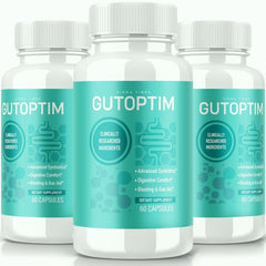 (3 Pack) Gutoptim Supplement Advanced Gut Health Pills 180 Capsules - ARMOLEY