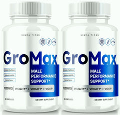 (2 Pack) Gromax Supplement Pills 120 Capsules - ARMOLEY