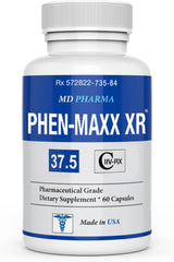 PHEN-MAXX XR 37.5 ® (Pharmaceutical Grade OTC - Over The Counter - Weight Loss Diet Pills) - Advanced Appetite Suppressant - Increase Energy - Clinically Proven Ingredients