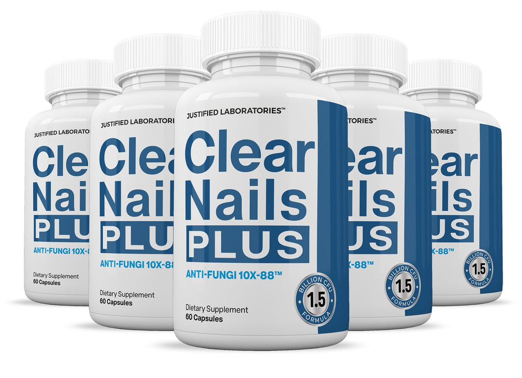 (5 Pack) Clear Nails Plus 1.5 Billion CFU Probiotic Pills 300 Capsules - ARMOLEY