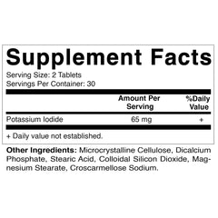 Vitamatic Potassium Iodide 65 mg per Serving - 60 Tablets