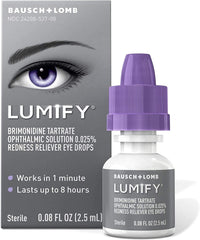 Lumify Redness Reliever Eye Drops 0.08 Ounce (2.5mL) - LEIXSTAR